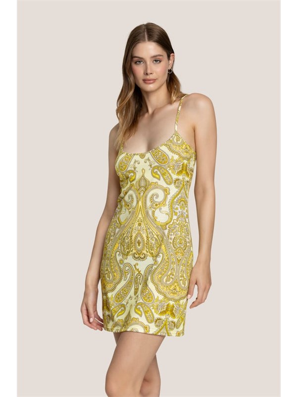4GIVENESS Short dress Yellow
