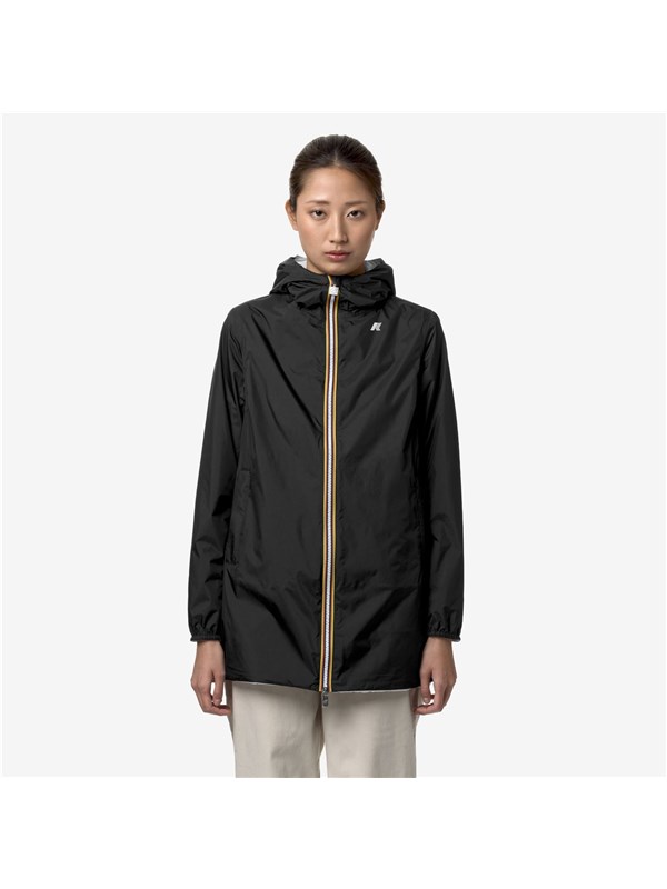 K-WAY Giacca a vento Black p./white