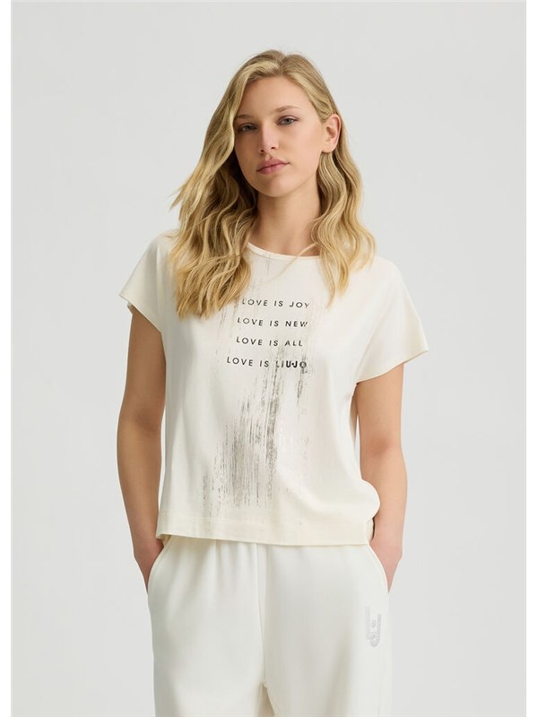 LIU-JO SPORT T-shirt White milk liujo lov
