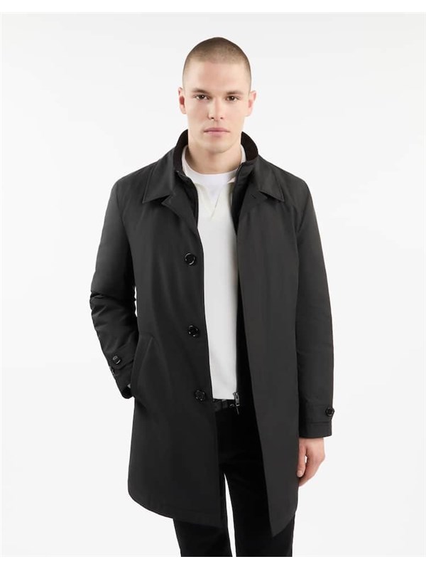 FAY Overcoat Black