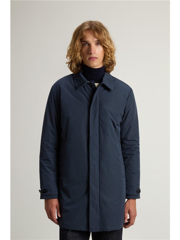 Woolrich Cappotto Melton blue