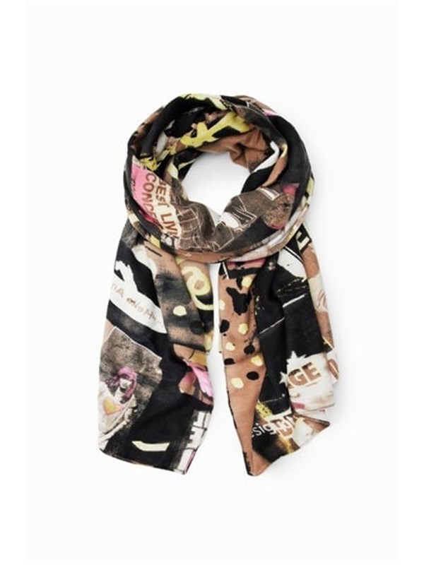 Desigual Headscarf Negro