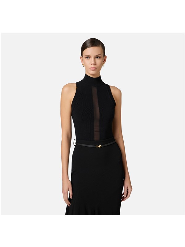 Elisabetta Franchi Top Nero