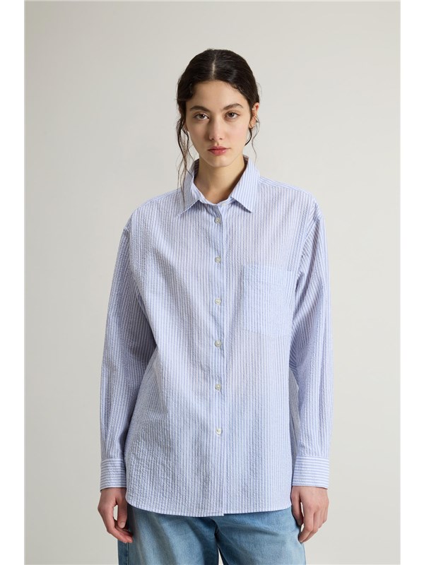 Woolrich Camicia Blue stripe