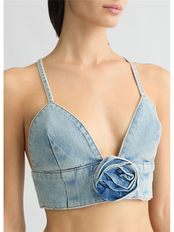 LIU  JO Top Denim blue dirty rose