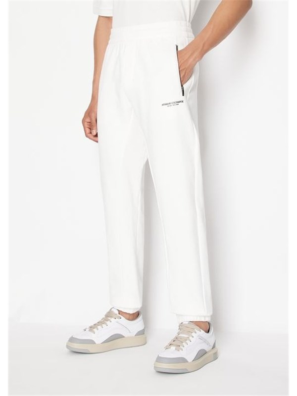 Armani Exchange Pantalone Jogging Off white