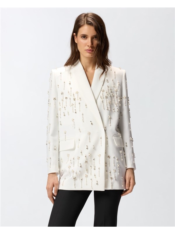 Pinko Giacca Bianco brill