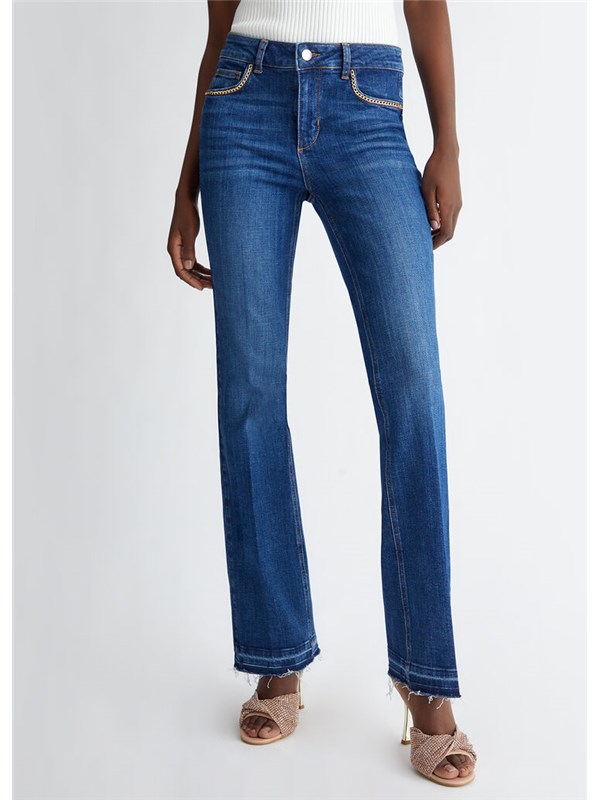 LIU  JO Jeans Den.blue chains wash