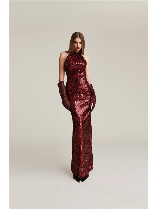 ANIYE'  BY Abito lungo Burgundy