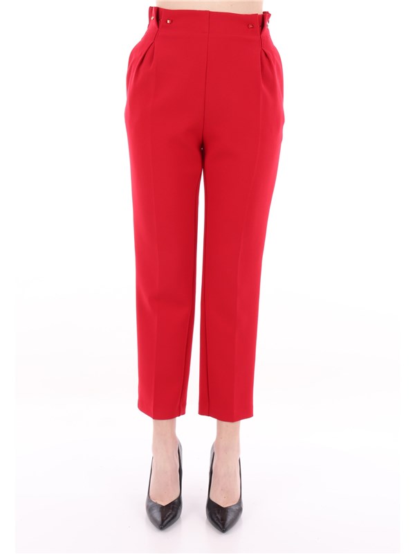 SIMONA  CORSELLINI Pantalone Dark red