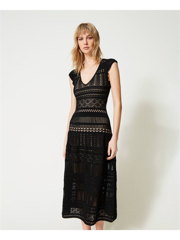 TWINSET Long dress Black