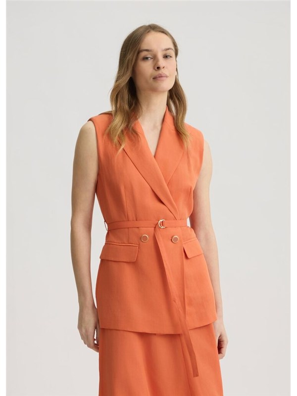 LIU  JO Gilet Terracotta