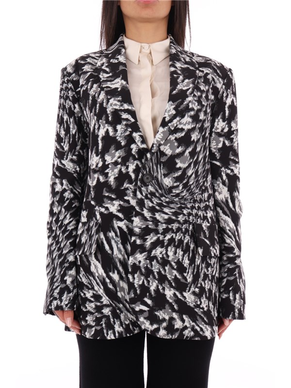 JUST CAVALLI Jacket Black / white