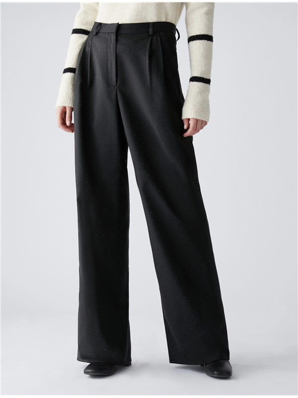 PENNYBLACK Pantalone Black / rhinestone
