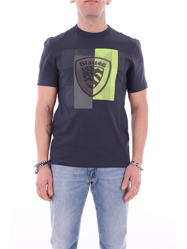 Blauer T-shirt Blue