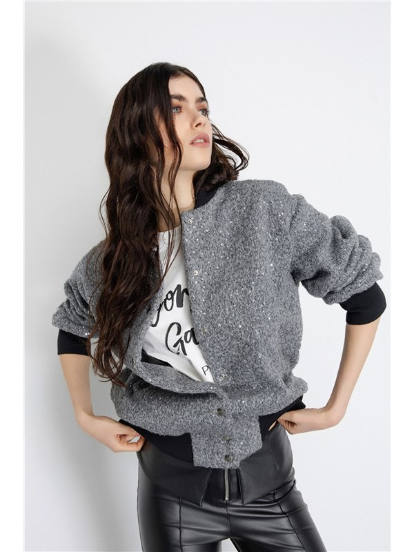 GAëLLE Bomber Grigio ferro