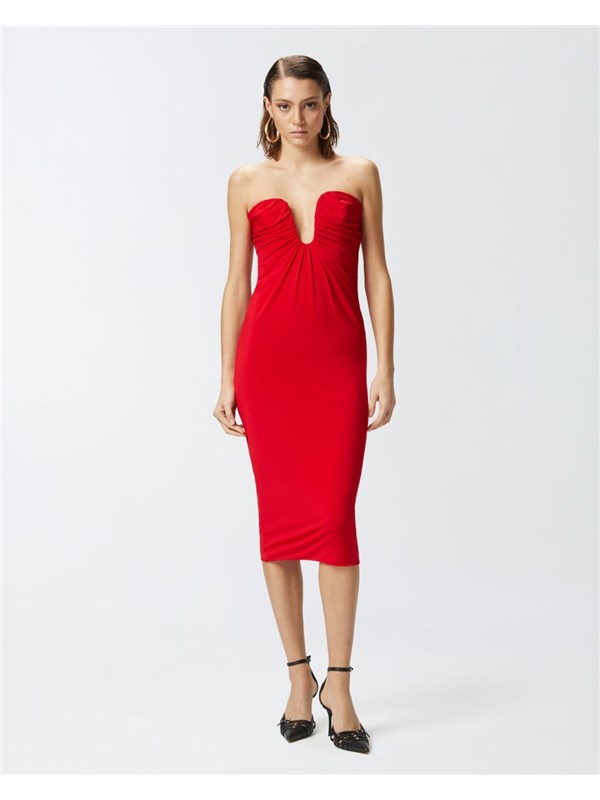 Pinko Abito midi Rosso vivo