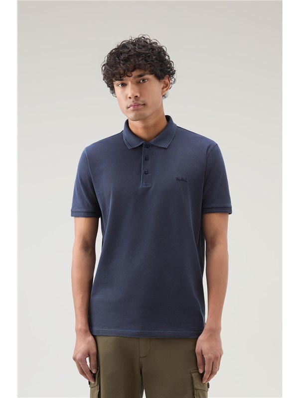 Woolrich Polo Melton blue