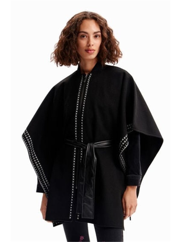 Desigual Poncho Negro