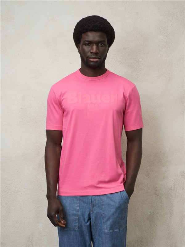 Blauer T-shirt Limonata rosa