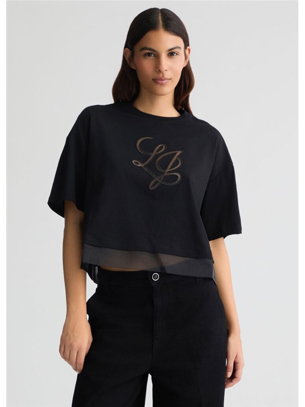 LIU  JO T-shirt Nero lj organdie