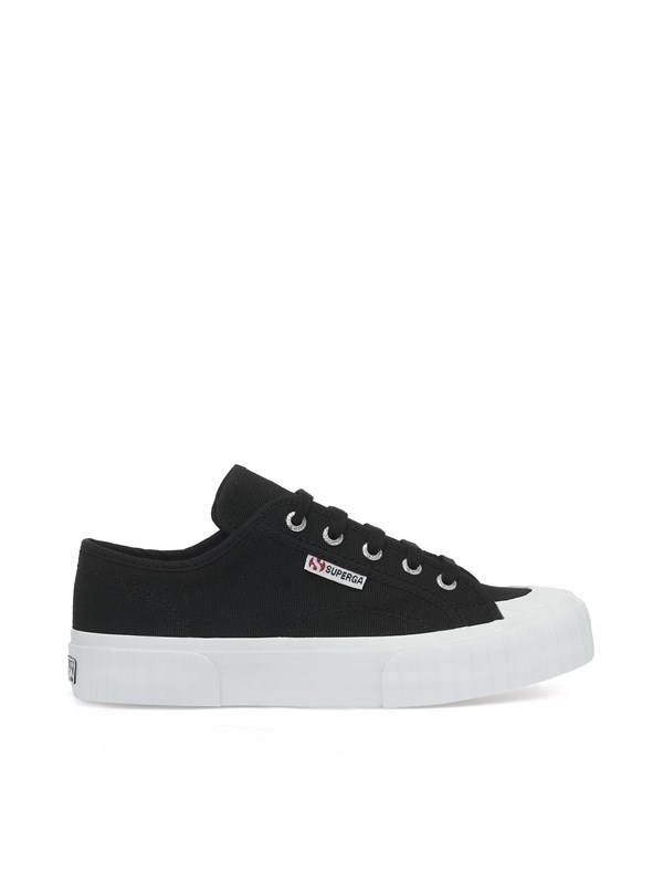 SUPERGA Sneakers Black/f white