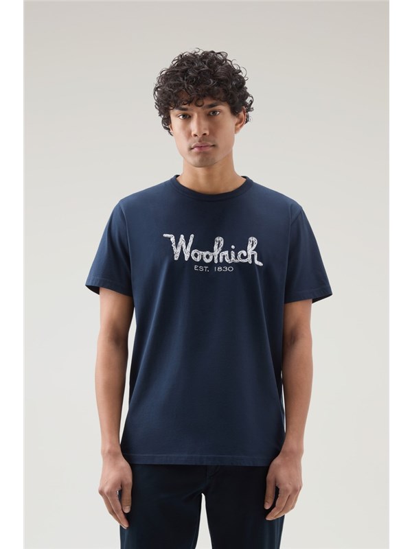 Woolrich T-shirt Melton blue