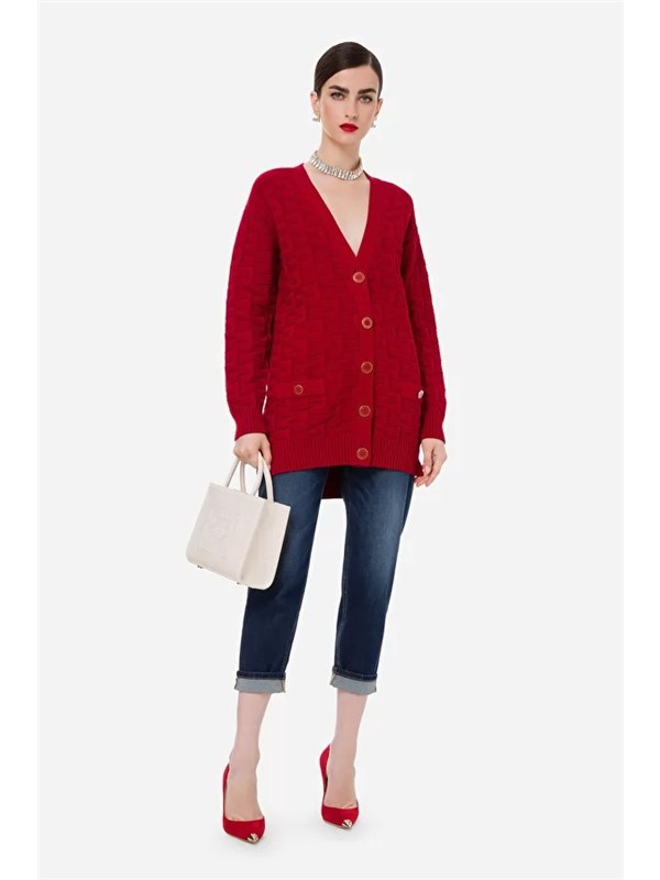 Elisabetta Franchi Sweater Red velvet
