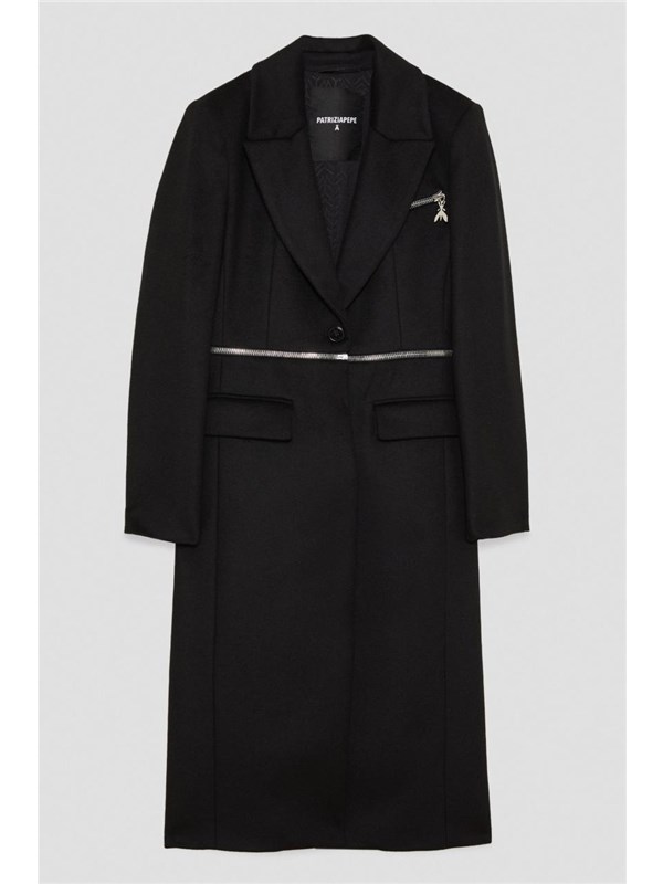 Patrizia Pepe Overcoat Black