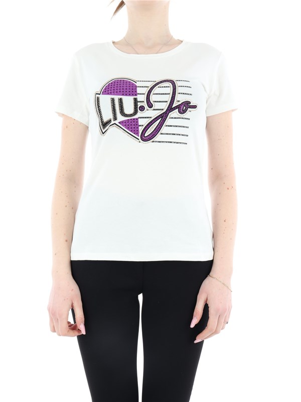 LIU-JO SPORT T-shirt Lt ivory/ heart