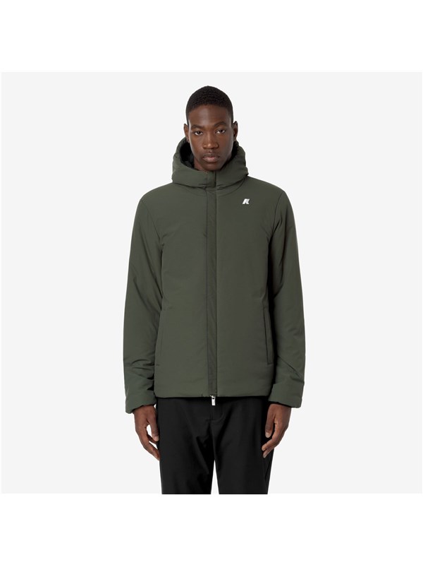 K-WAY Giacca a vento Black pure/green blackish