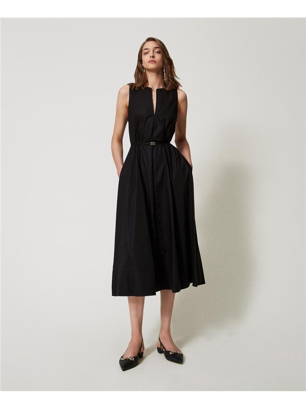 TWINSET Long dress Black