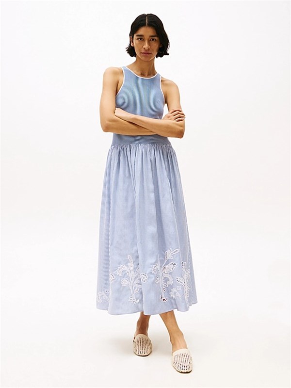 Tommy Hilfiger Abito midi Classic ithaca/cobalt blue