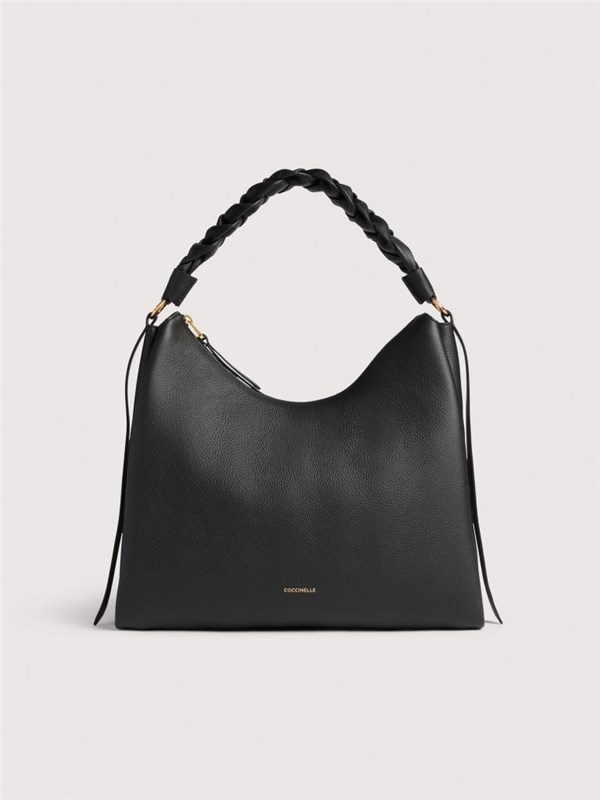 COCCINELLE Borsa a spalla Noir/cognac