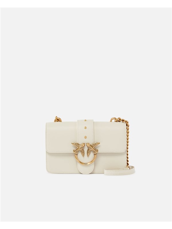 Pinko Pelletteria Borsa A Tracolla Bianco seta/antique gold