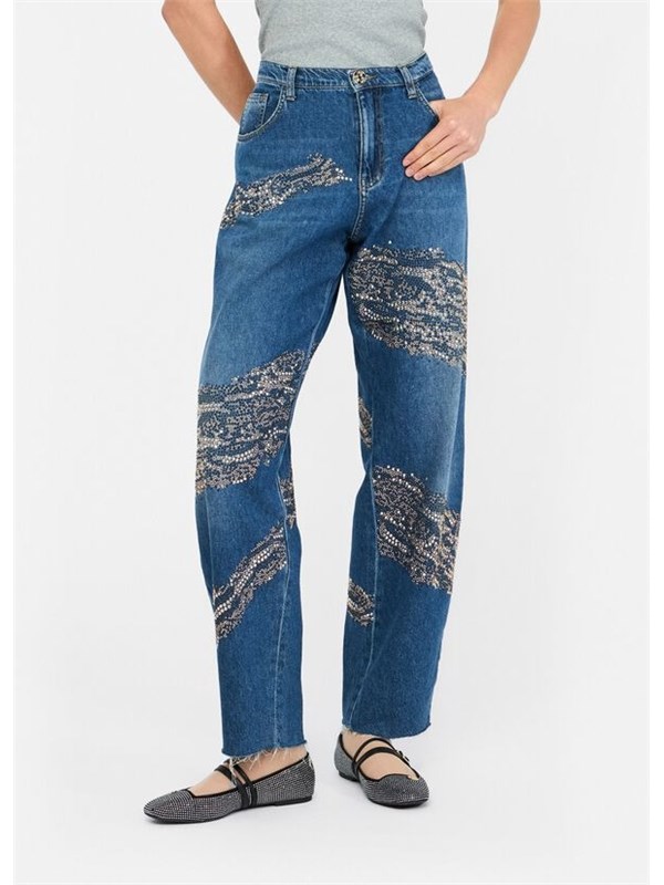 LIU  JO Jeans Denim blu s.wash ric.