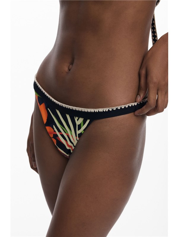 Desigual Bikini Briefs Negro