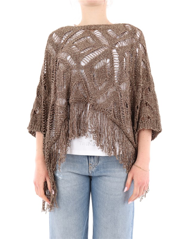 TWINSET Poncho Taupe