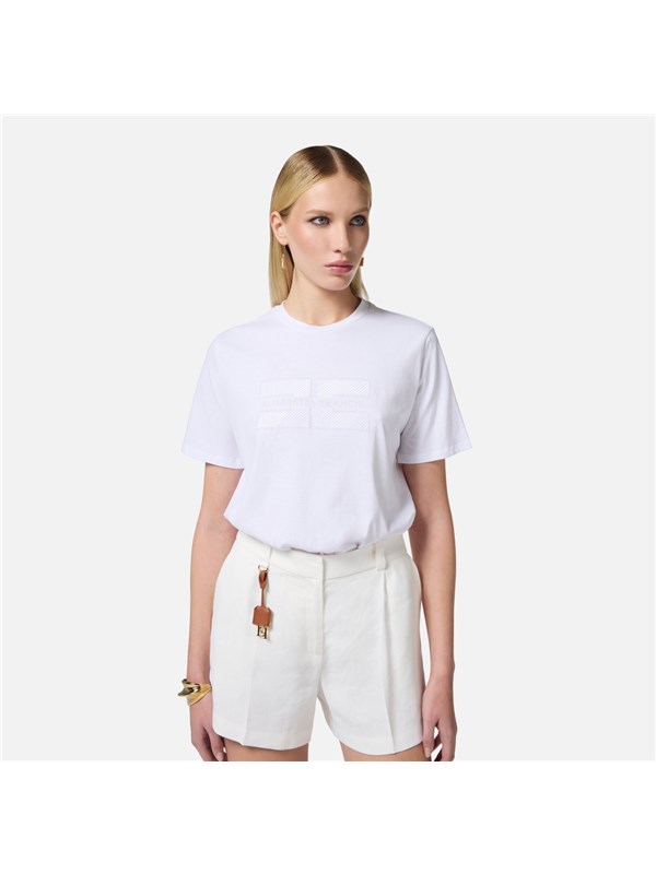 Elisabetta Franchi T-shirt Gesso