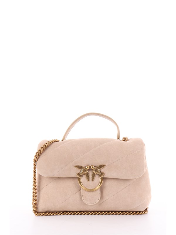 Pinko Pelletteria Borsa A Tracolla Beige safari/antique gold