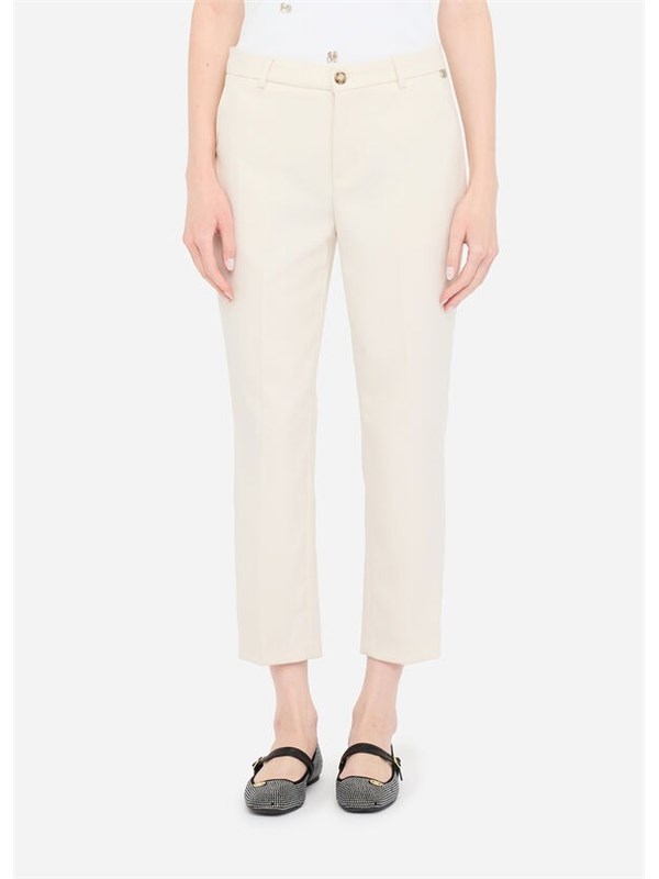 LIU JO Pantalone Bianco lana