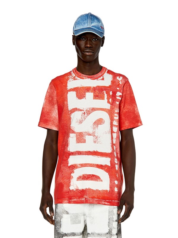 DIESEL T-shirt Bright red