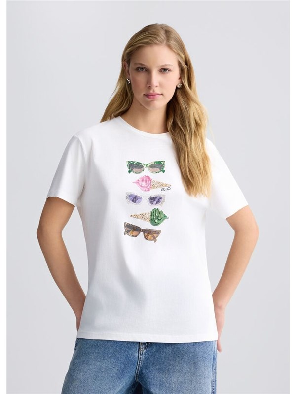 LIU  JO T-shirt Bco/icecreams liujo