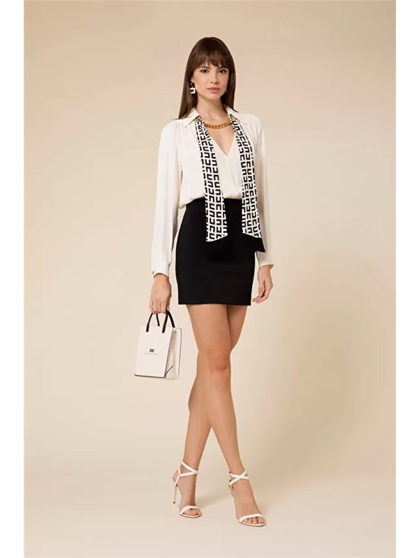 Elisabetta Franchi Short dress Butter / Black