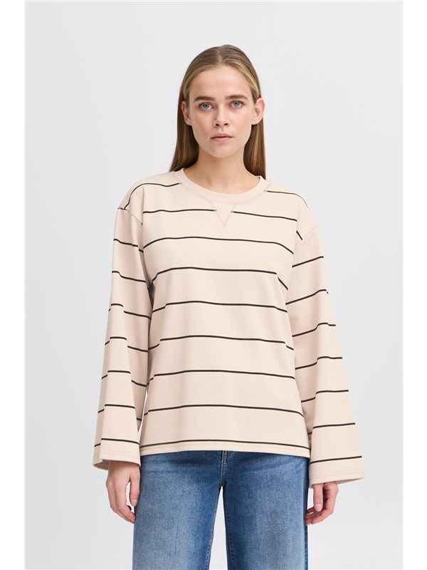 ICHI Maglia Doeskin stripe