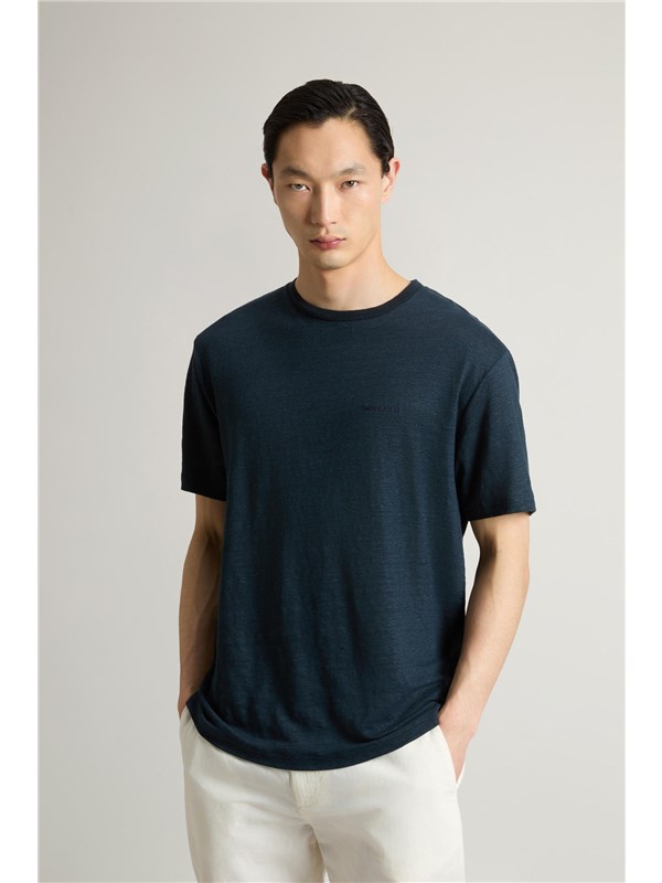Woolrich T-shirt Melton blue