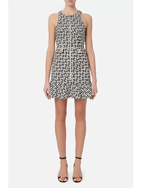 Elisabetta Franchi Short dress Butter / Black