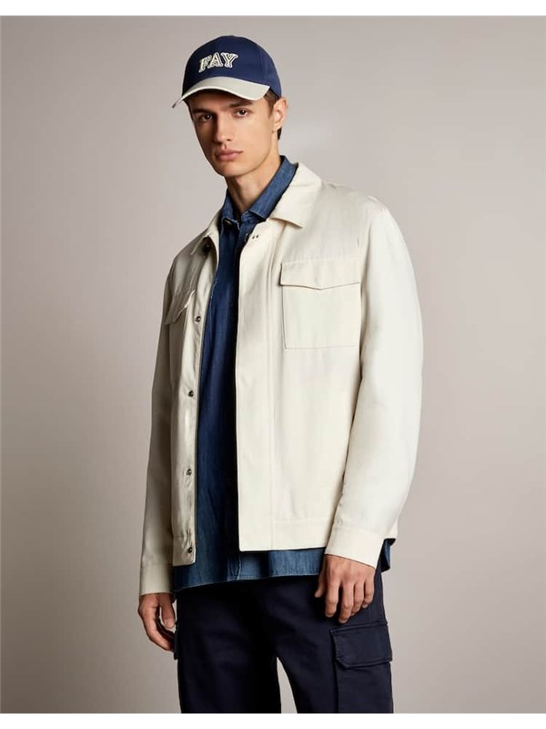 FAY Coat Wool white