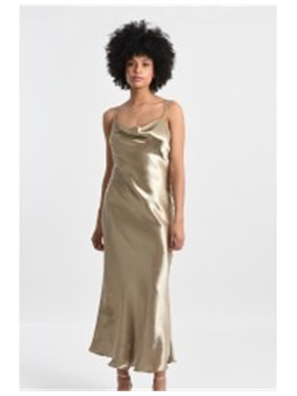 Molly Brachen Dress Gold