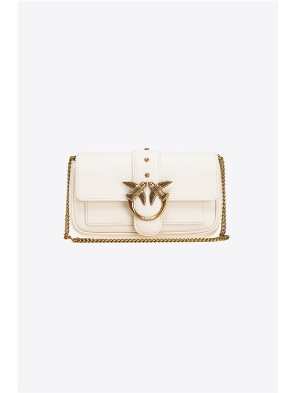 Pinko Pelletteria Shoulder bag white